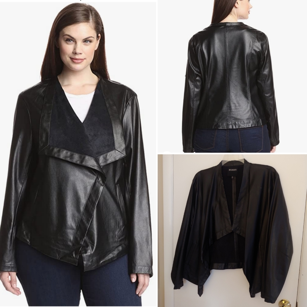3X BB Dakota faux leather jacket